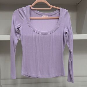 Pink Lily small Lavender Long Sleeve Women's Top. Like new